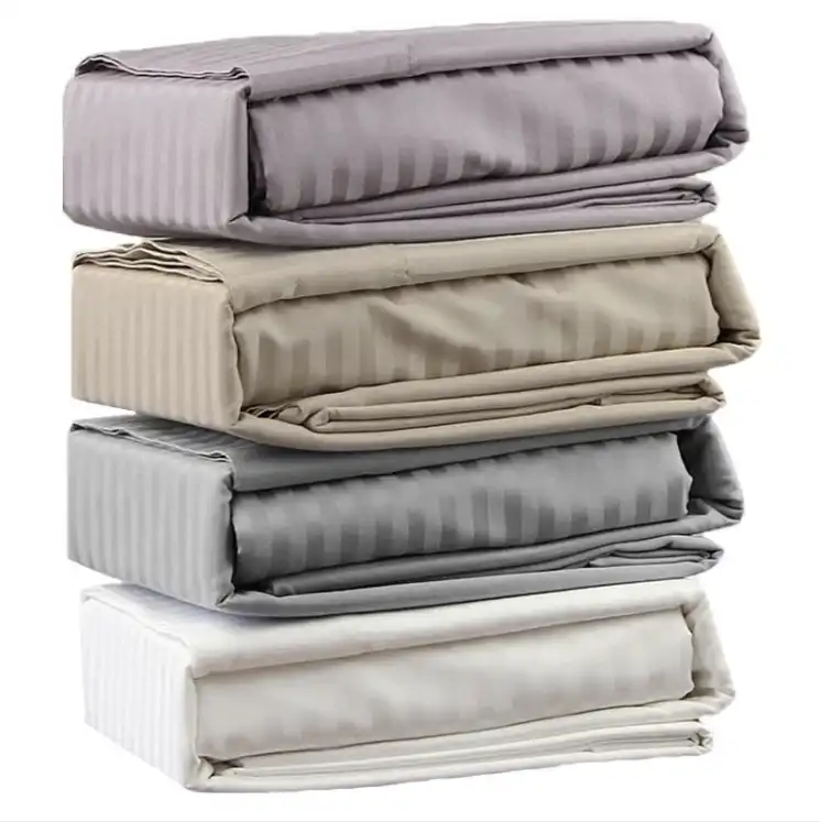 Luxury Striped Bedsheets for Restyling Hotel Rooms