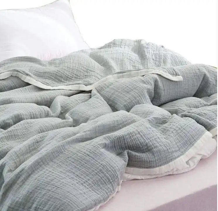 Cotton Gauze Comforter for Lightweight All-Season Comfort
